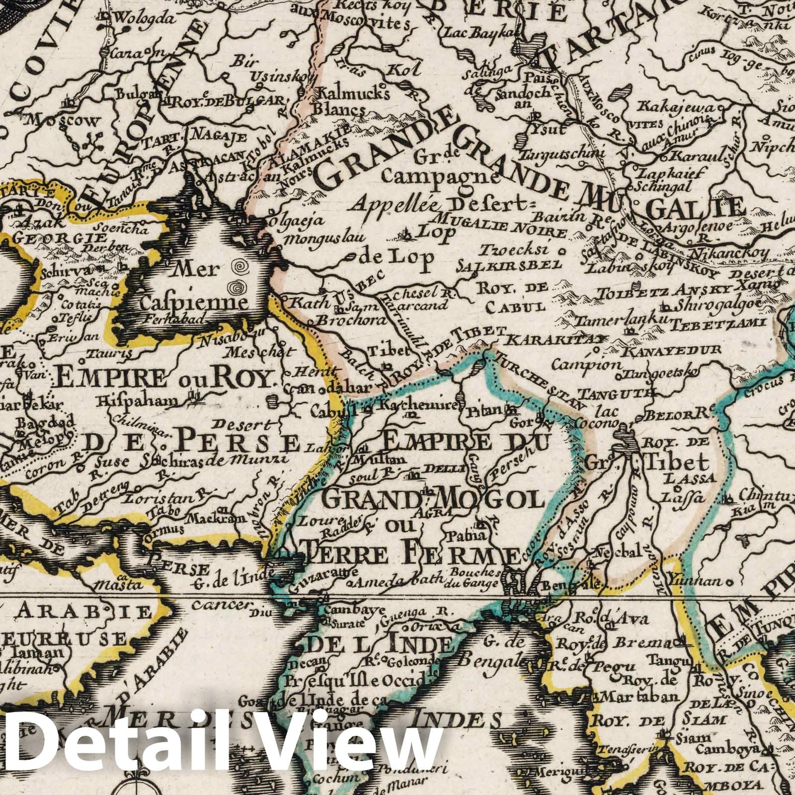 Asia, 1700 - Historical Map Print