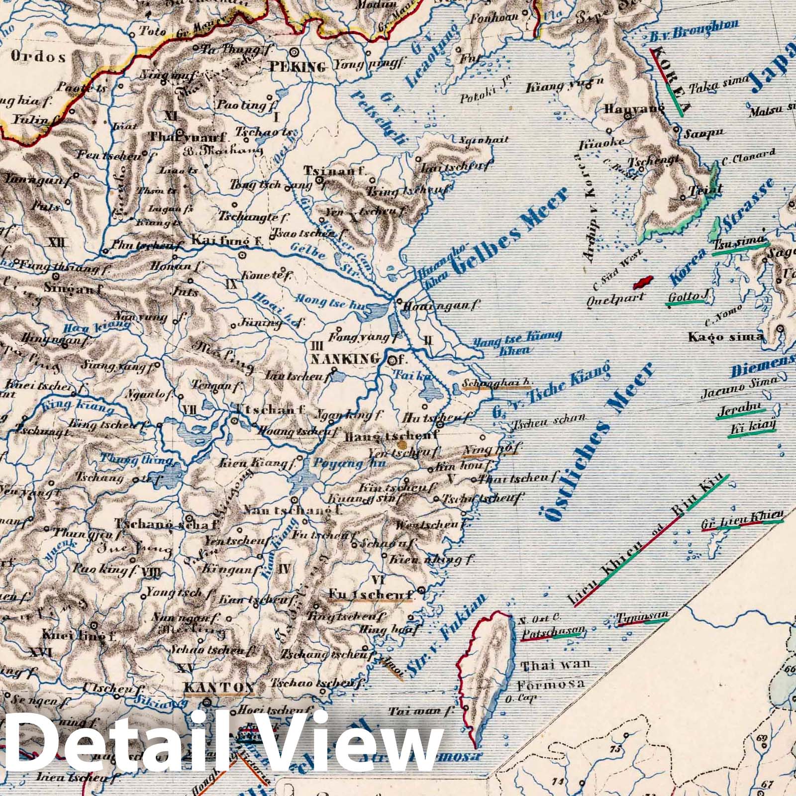China in 18 Provinces, 1859 - Historical Map Print