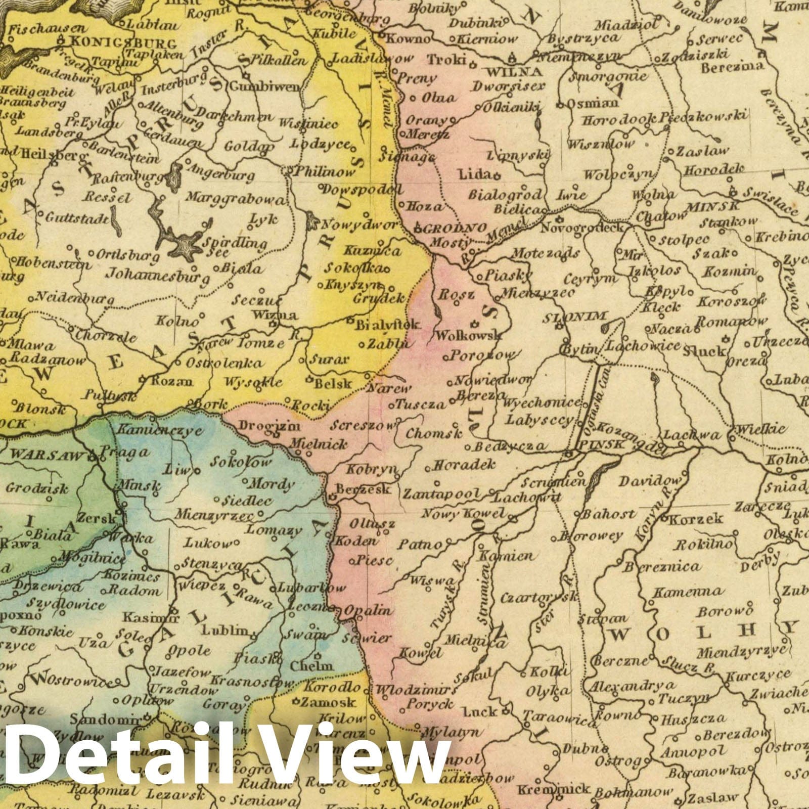 Poland, 1822 - Historical Map Print