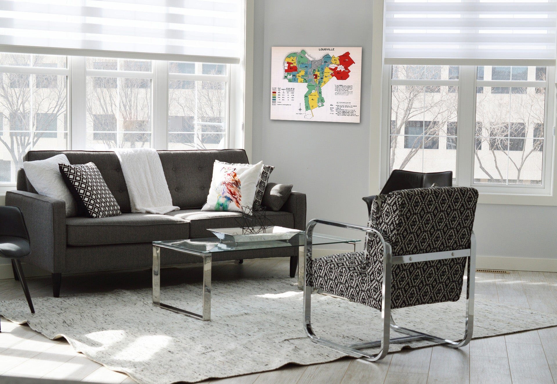 Historic Map : Louisville. 1932 - Vintage Wall Art