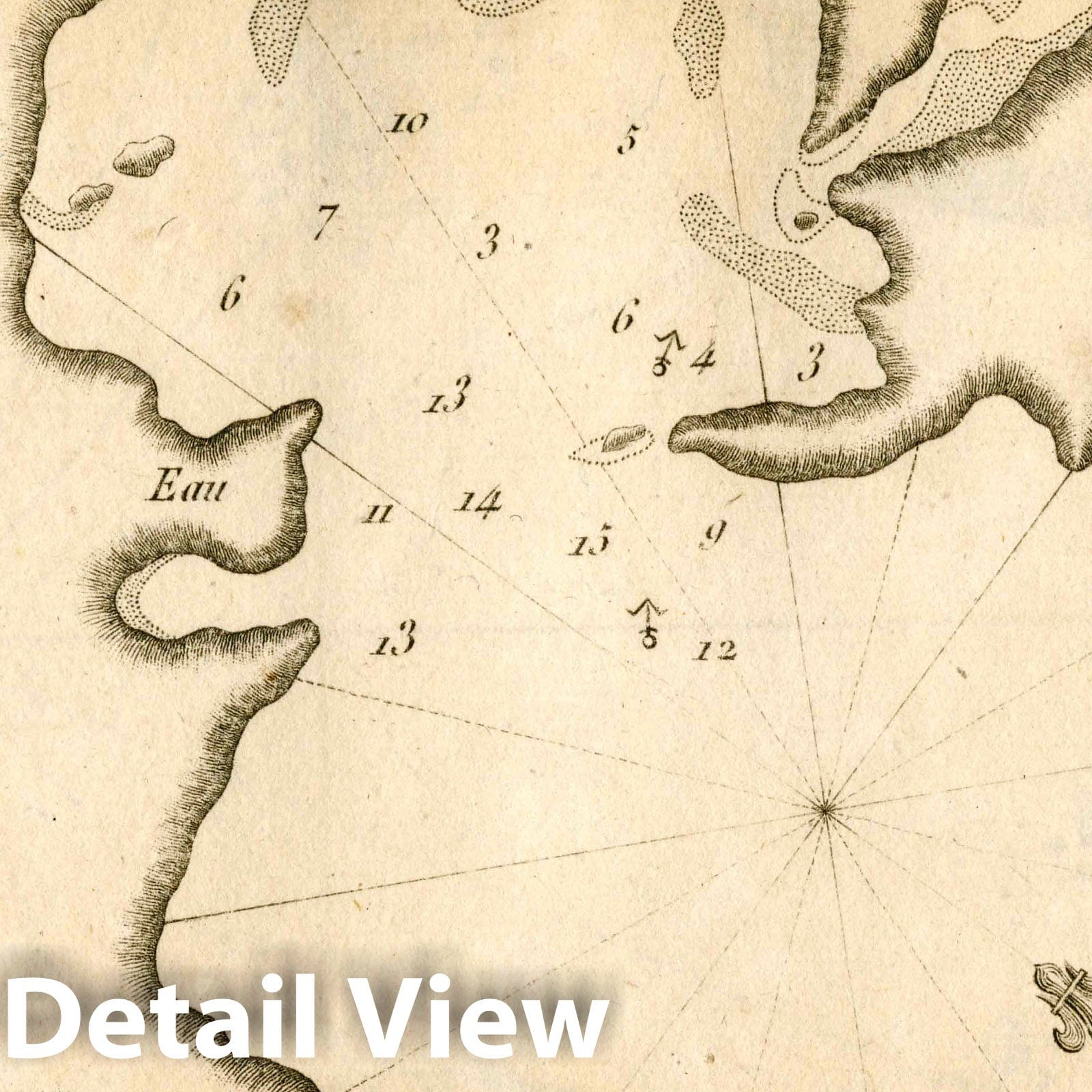 Saint Amansa, Corsica - Nautical Chart - Plate No. 122, 1764