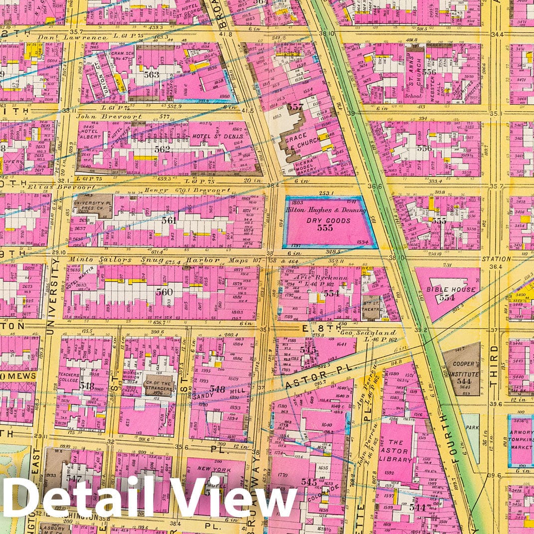 Manhattan, Wards 15 & 17 - Fire Insurance Map, 1891