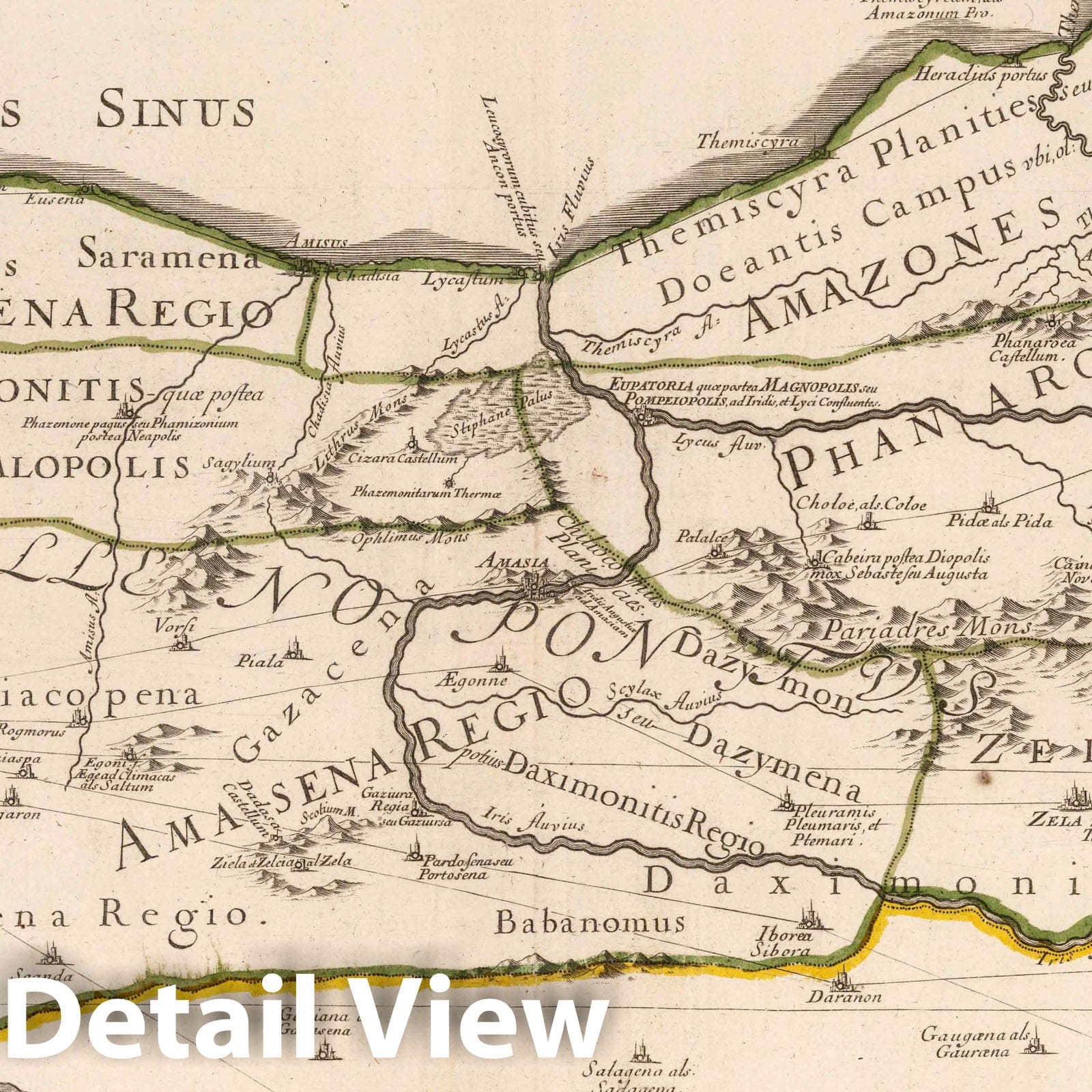 Pontus, Asia Minor, 1676 - Historical Map Print