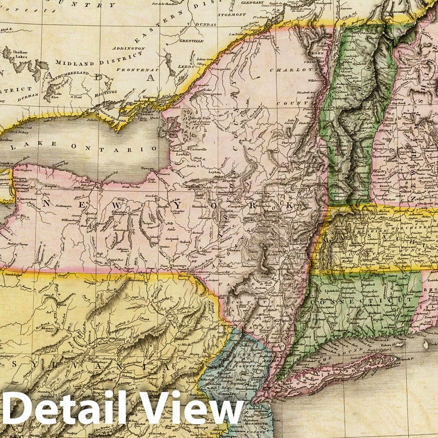 United States - Northern Part, 1810 - Historical Map Print