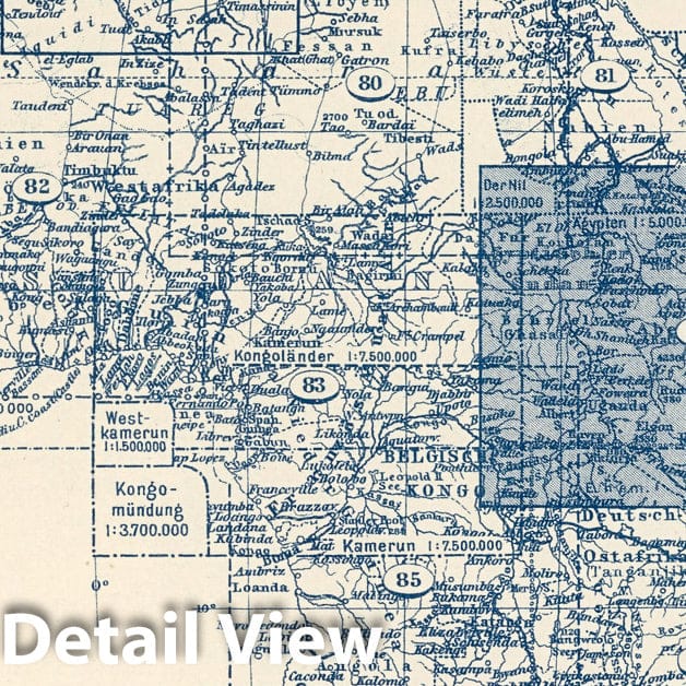 The Somali-Lands, 1925 - Historical Map Print