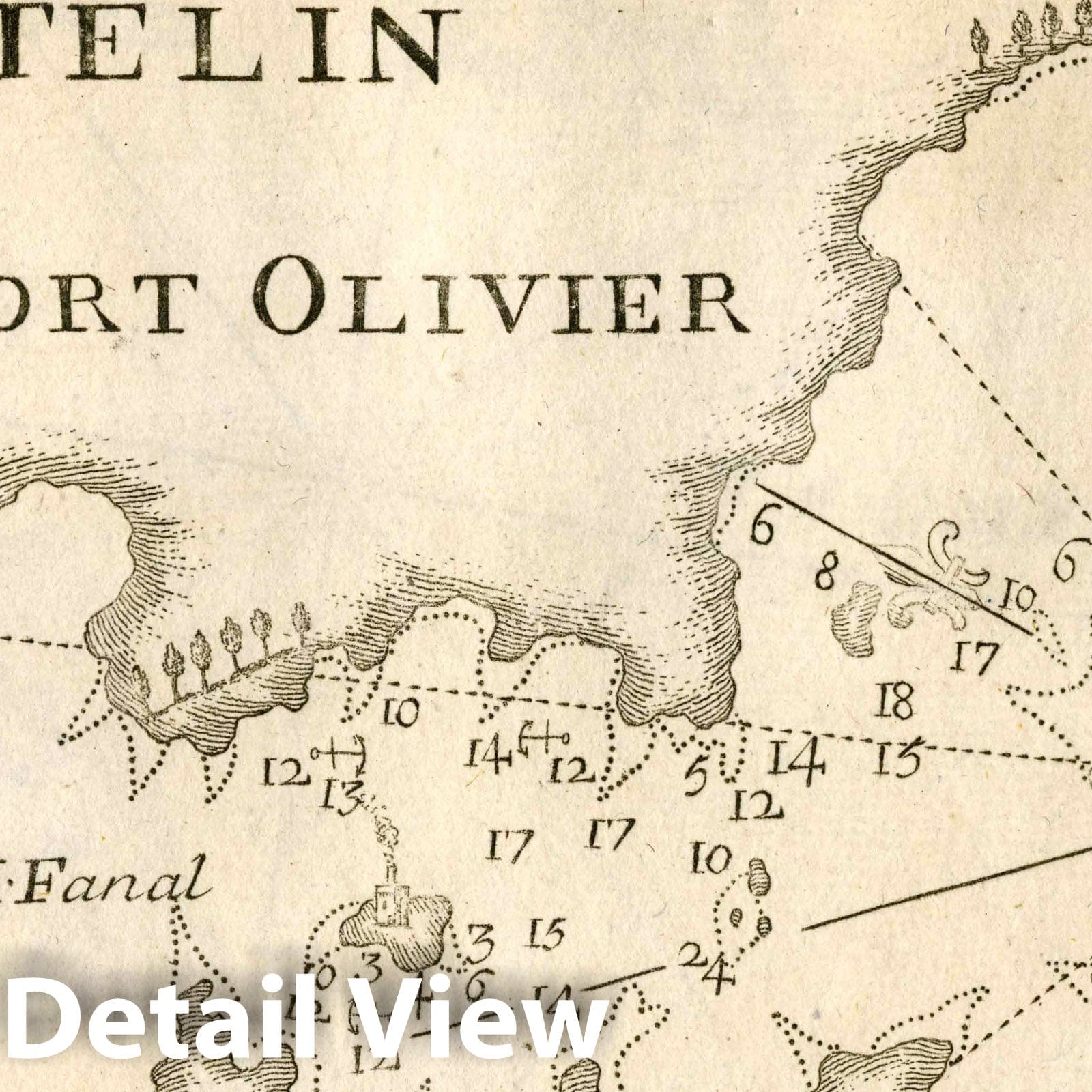 Kolpos Geras Bay, Isle of Lesbos, Greece - Nautical Chart - Plate No. 102, 1764
