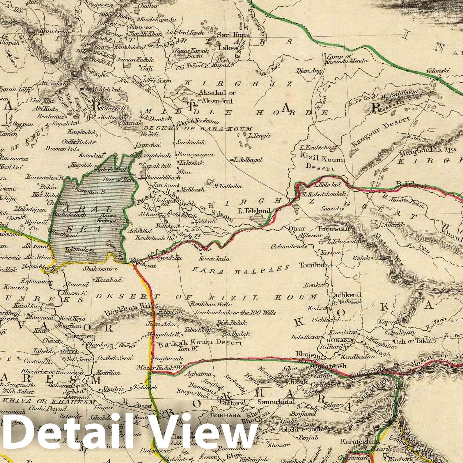 Independent Tartary, 1851 - Historical Map Print