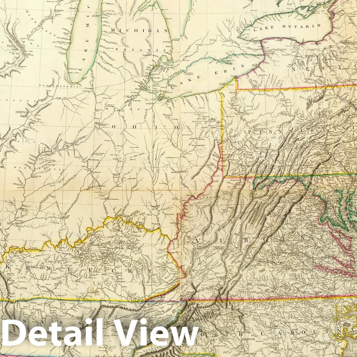 Road Map, 1802 - Historical Map Print by A. Arrowsmith