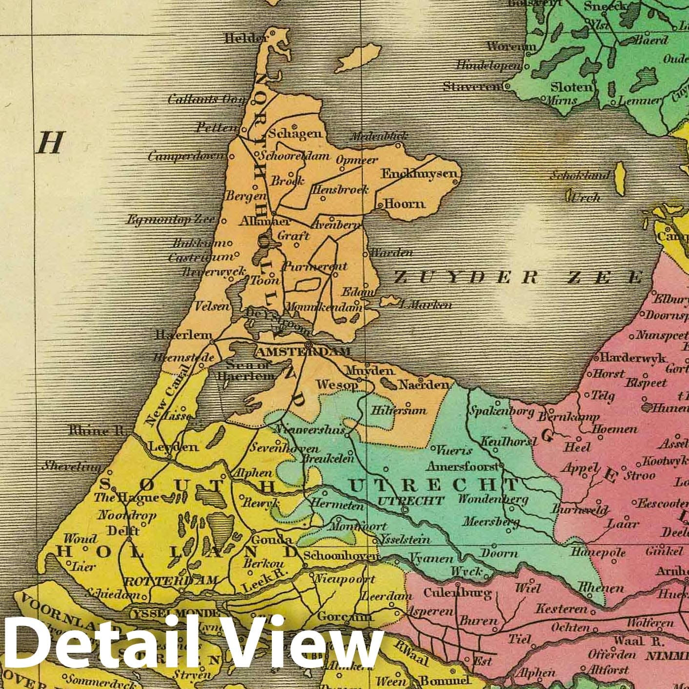 Netherlands, 1831 - Historical Map Print