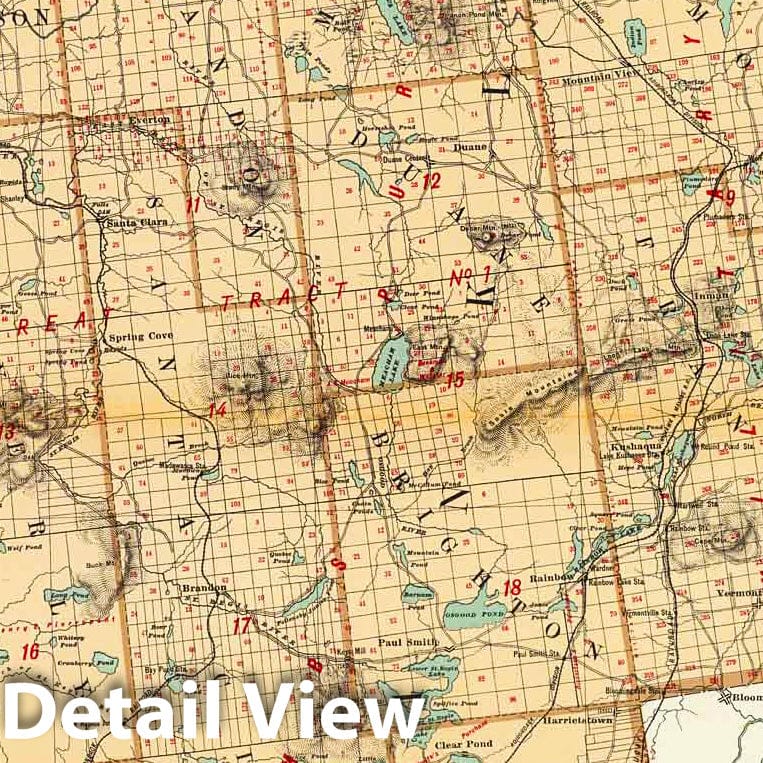 Historic Map : State Atlas Map, Franklin County. 1895 - Vintage Wall Art