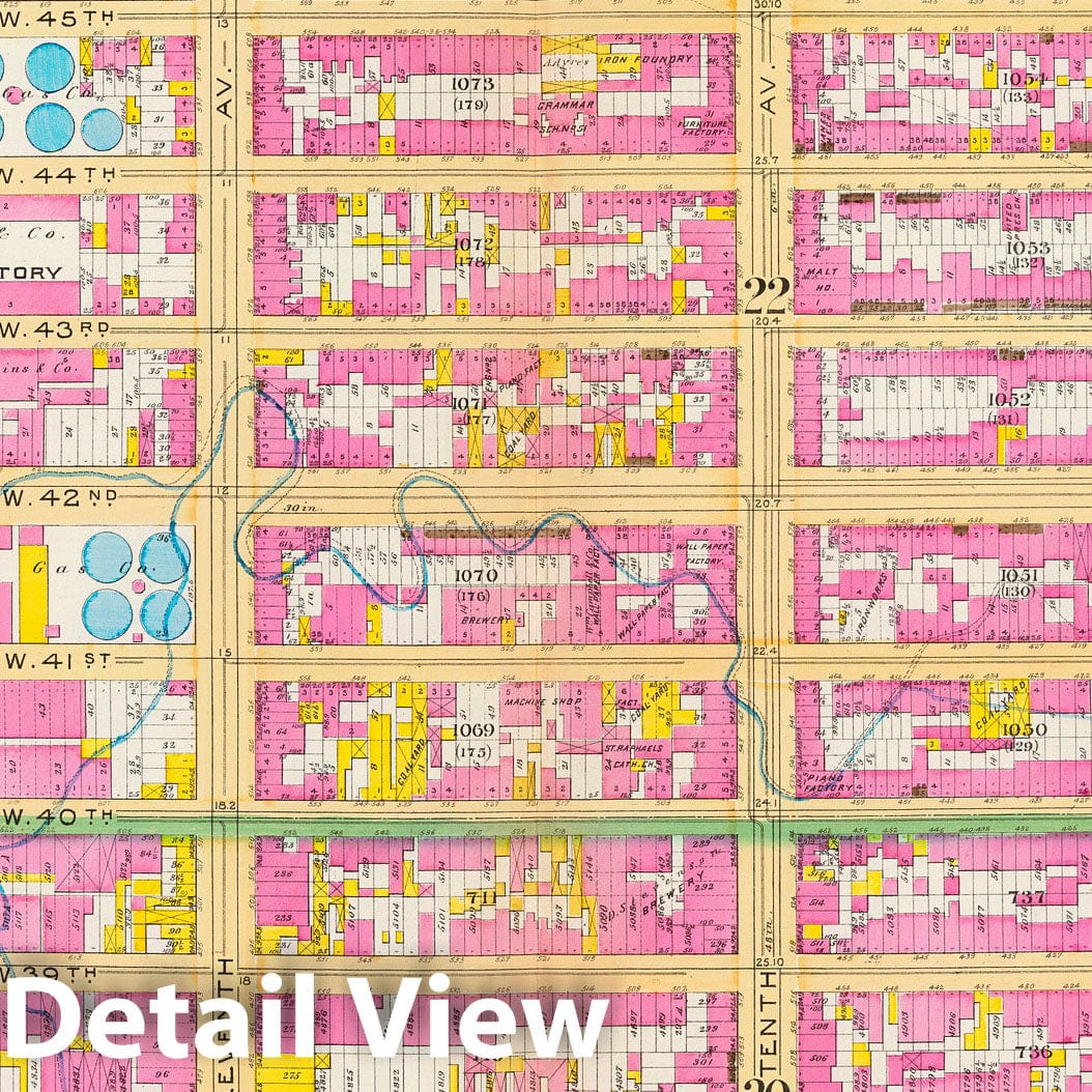 Wards 20 and 22, New York City - Fire Insurance Map, 1891