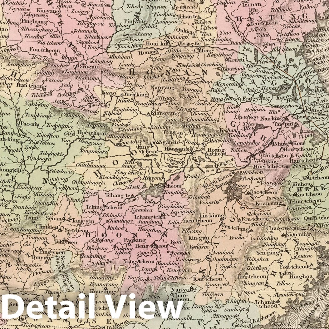 China, 1836 - Historical Map Print from Tanner's Universal Atlas