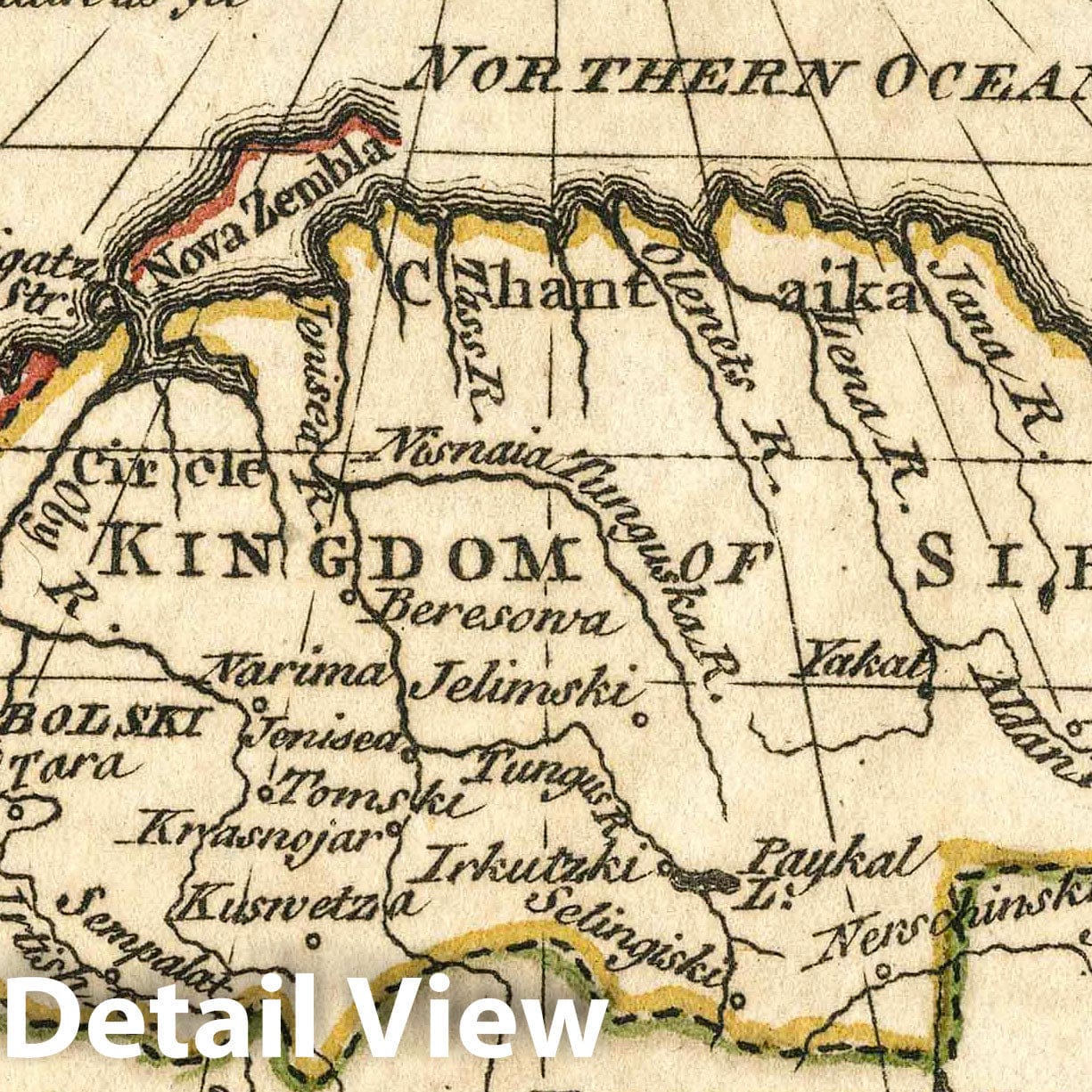 Russia in Asia, 1758 - Historical Map Print