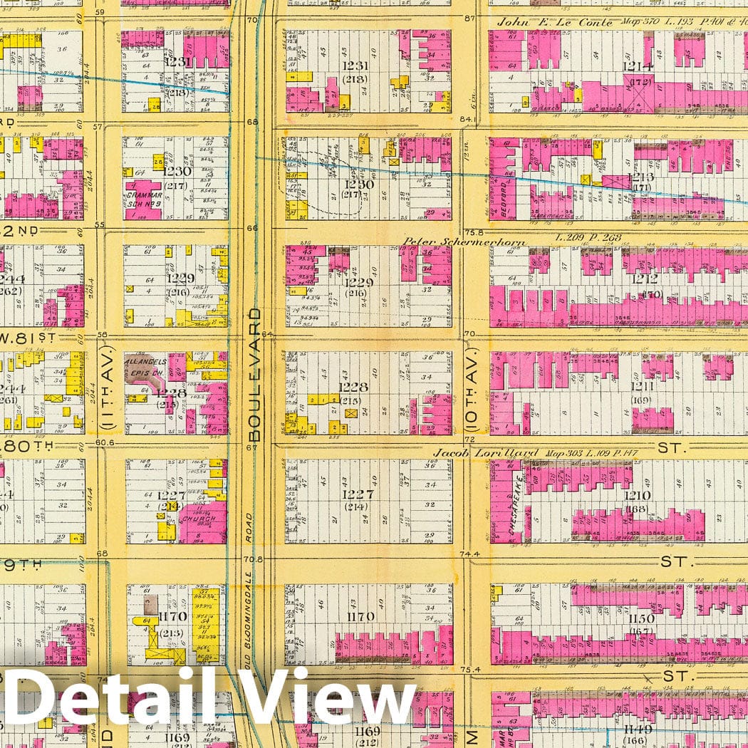 Ward 22, Manhattan - Fire Insurance Map, 1891