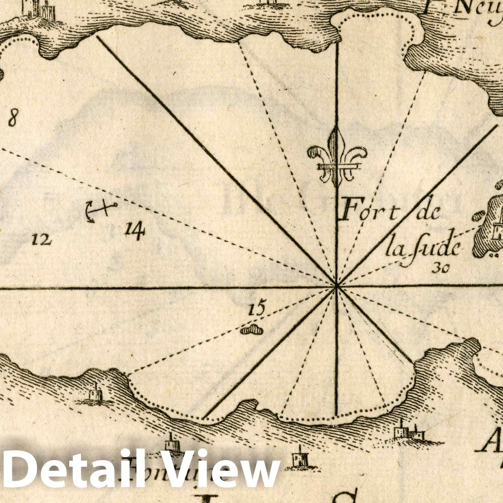 Souda Bay, Crete - Nautical Chart, 1764 - Historical Map Print