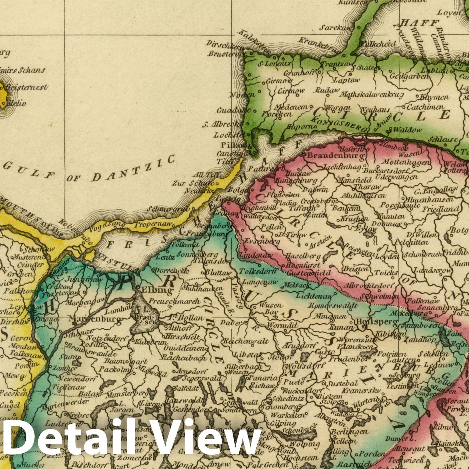 Prussia, 1822 - Historical Map Print