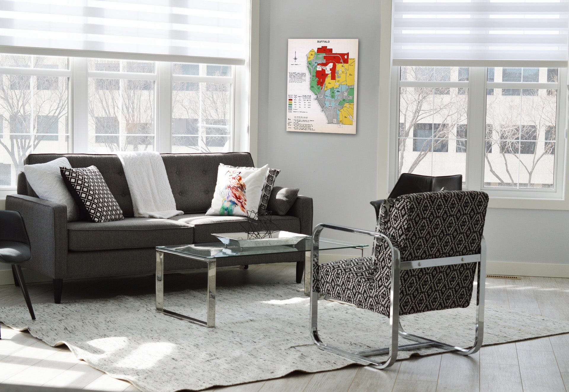 Historic Map : Buffalo. 1932 - Vintage Wall Art