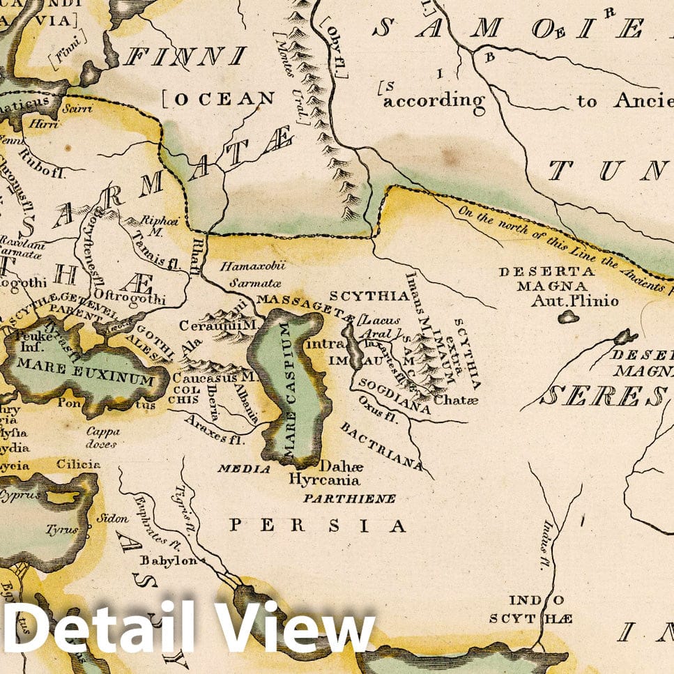 Historic Map : Classical Atlas Map, State of Nations at the Christian aera From Pinkerton on the Goths 1815 - Vintage Wall Art