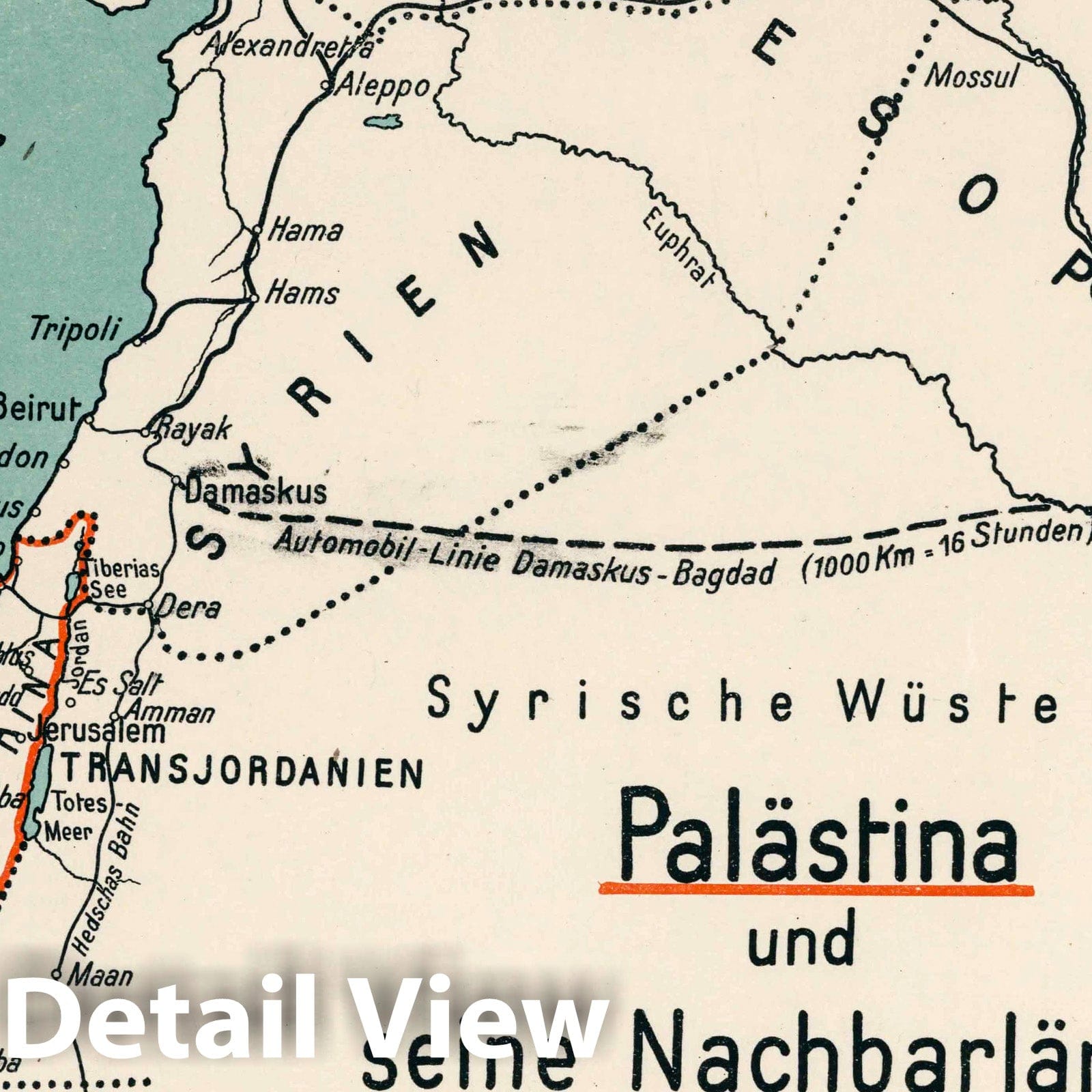 Palestine 1926 Statistical Map Print - Economic Atlas Reproduction