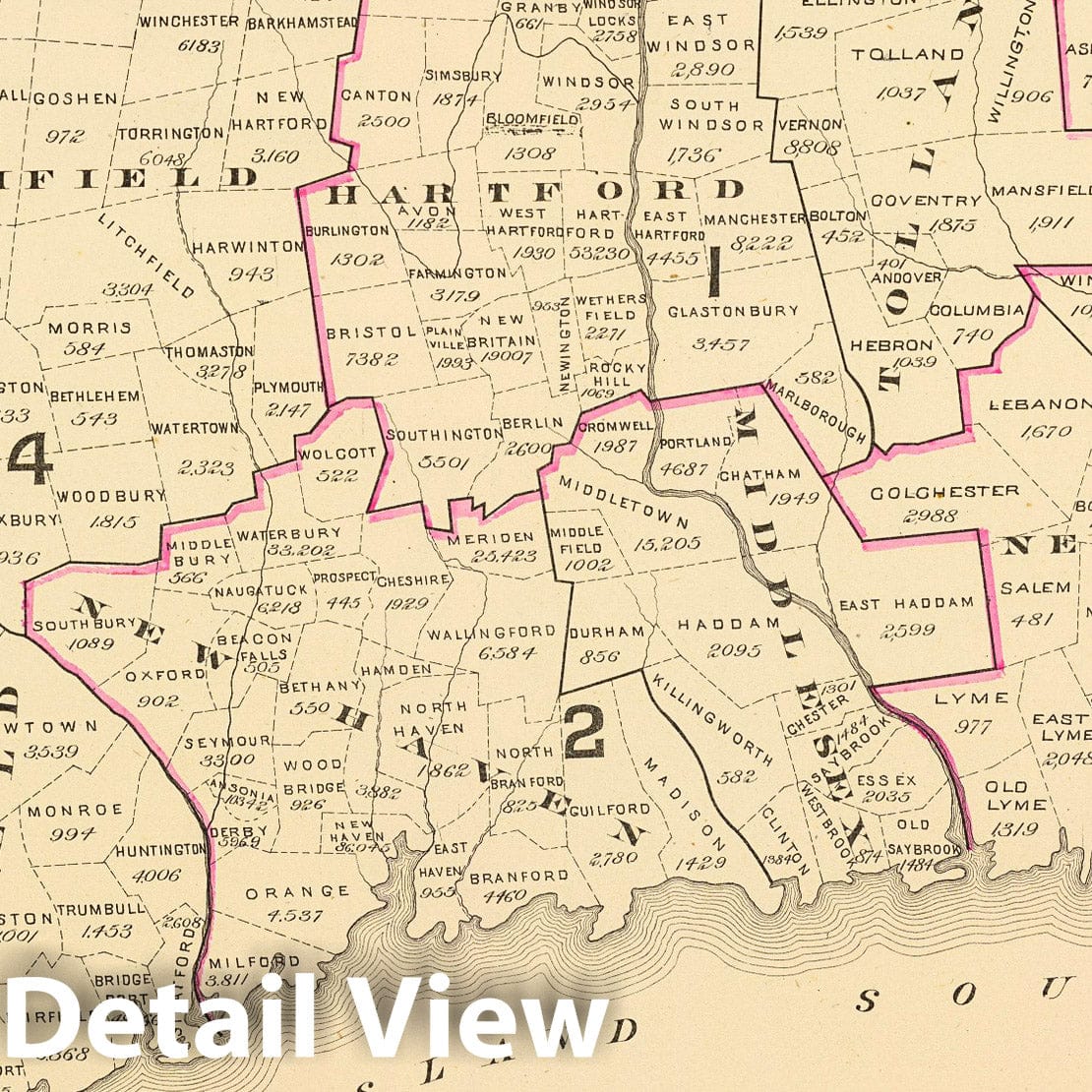 Historic Map : State Atlas Map, Congressional districts. 1893 - Vintage Wall Art
