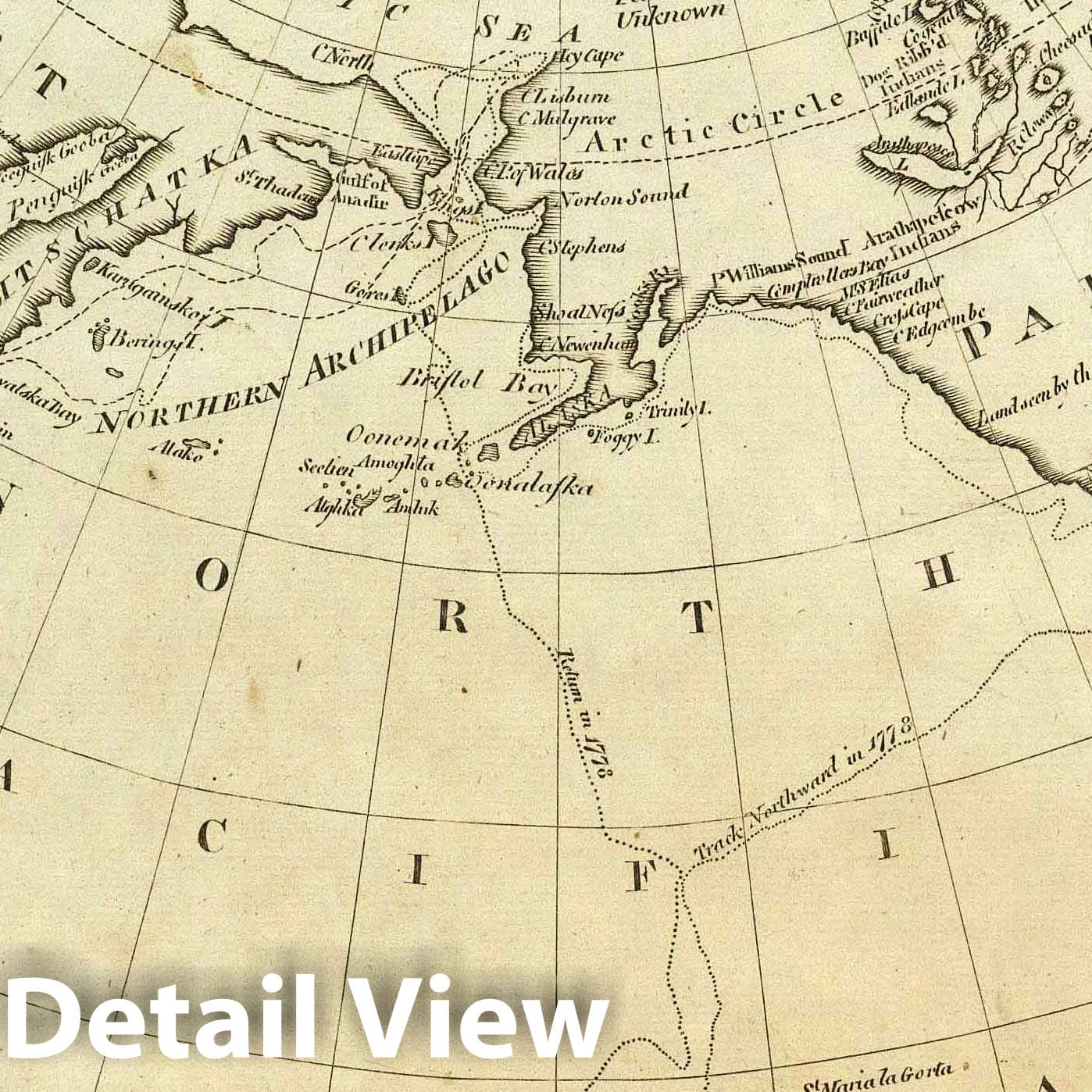 Pacific Northwest: Cook and Clerke Discoveries, Hudson's Bay - Nautical Chart, 1795