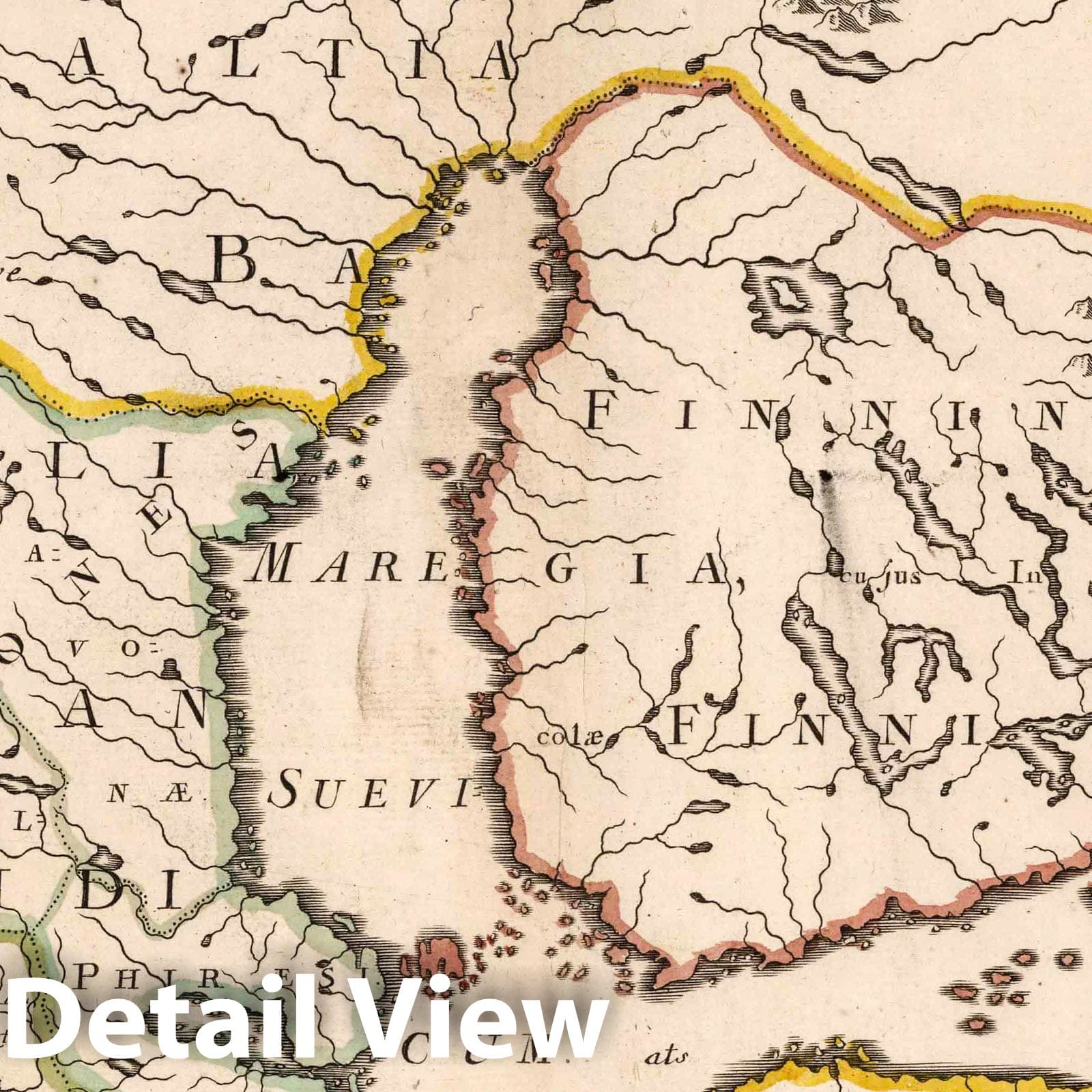 Scandinavia and Finland, 1703 - Historical Map Print