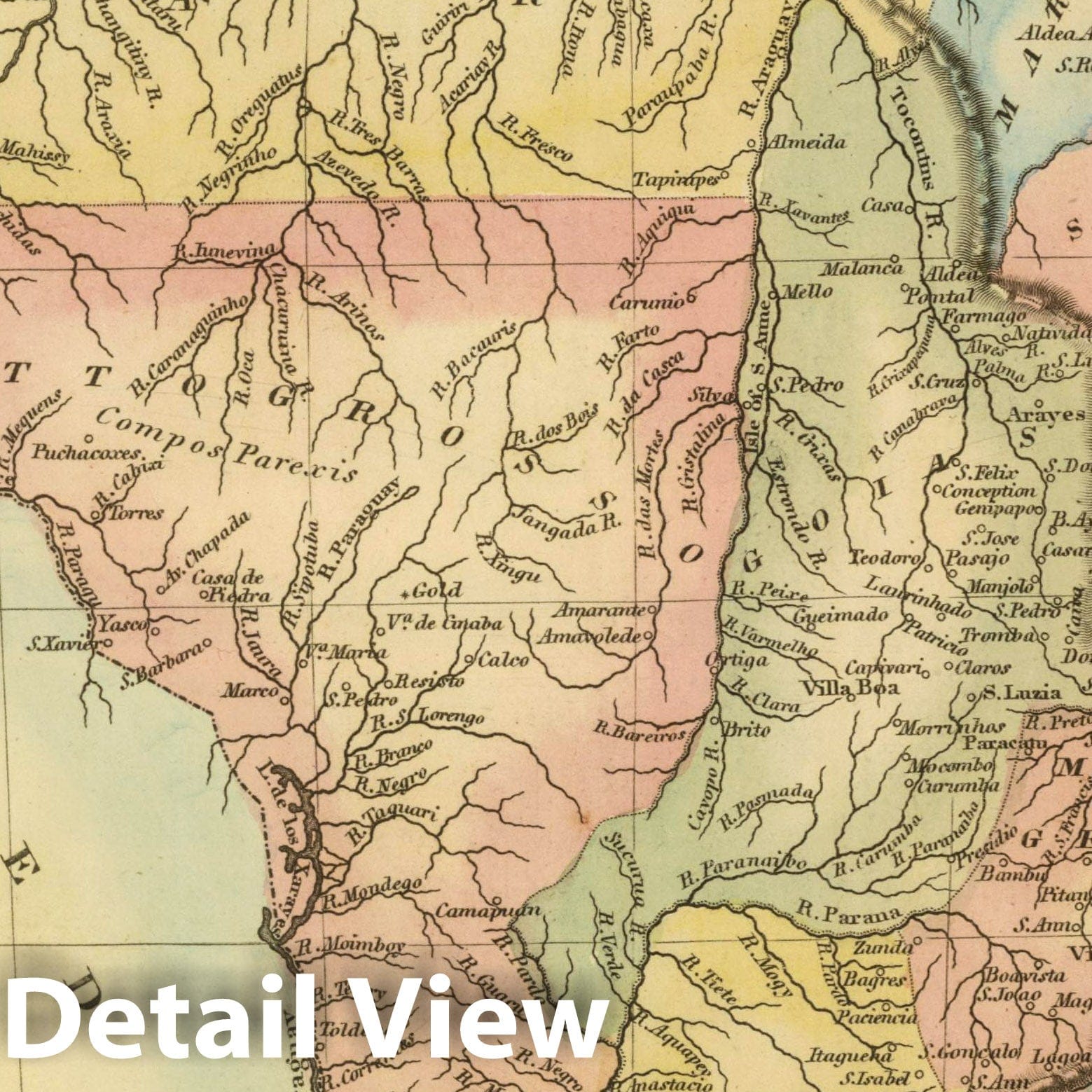 Brazil, 1817 - Historical Map Print