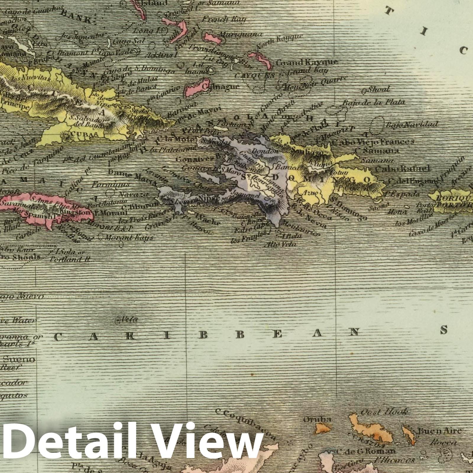 West Indies 1817 - Historical Map Print by Fielding Lucas Jr.