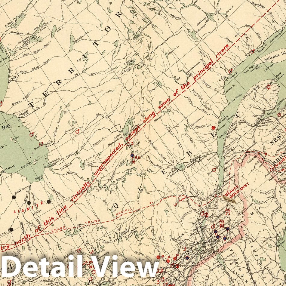 Canada - Minerals - Plate No. 7, 1906 - Historical Map Print