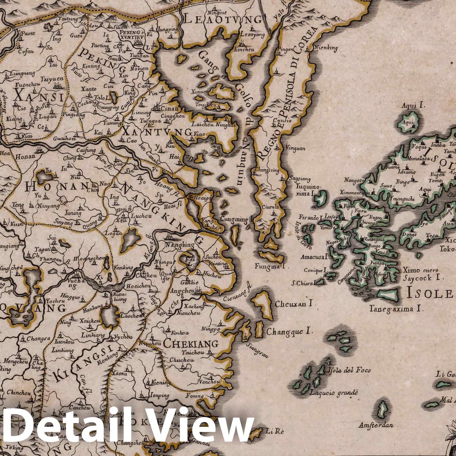 China - River Map, 1692 - Historical Map Reproduction