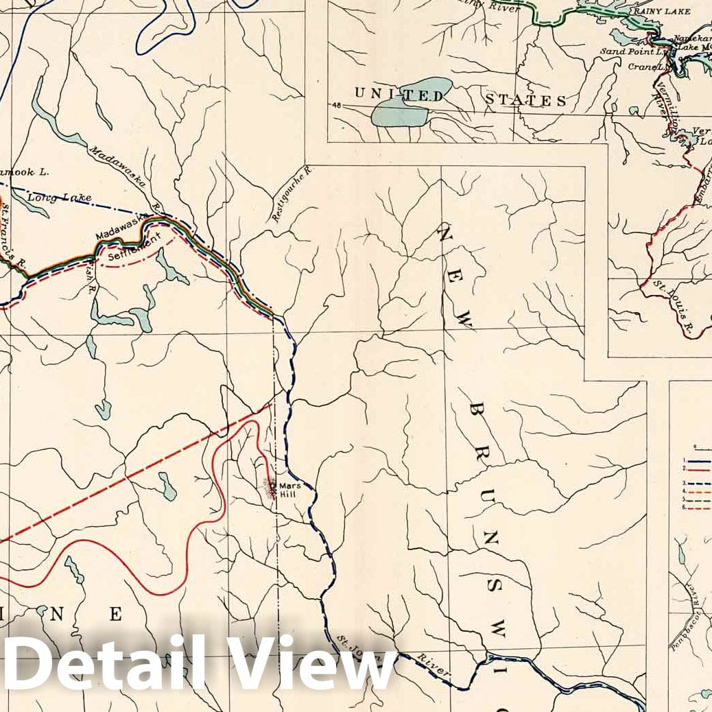 International Boundary Disputes: Nova Scotia, Isle Royal, St. Croix River - Plate 91, 1932