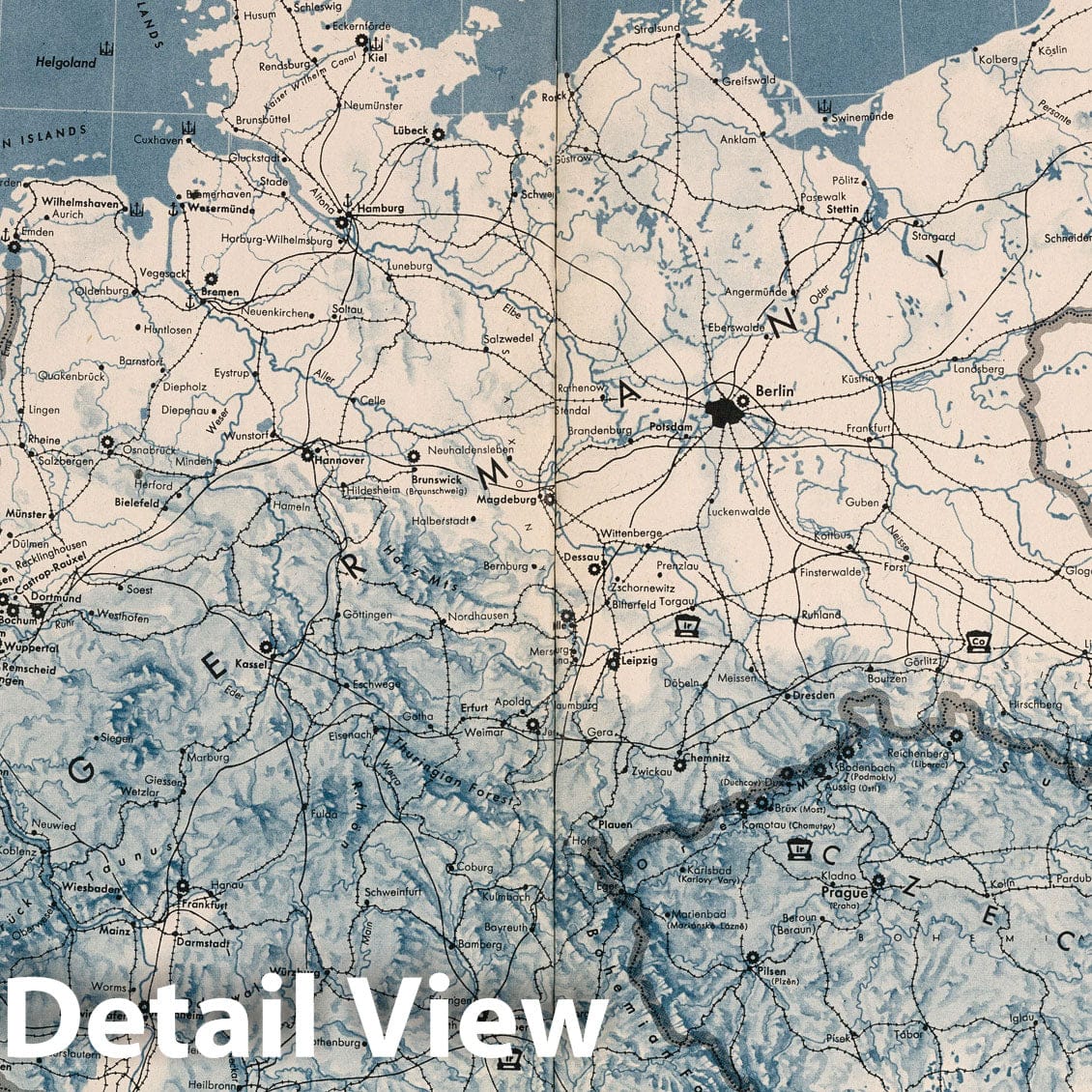World War II: Western Front - Military Map, 1944 - Historical Reproduction