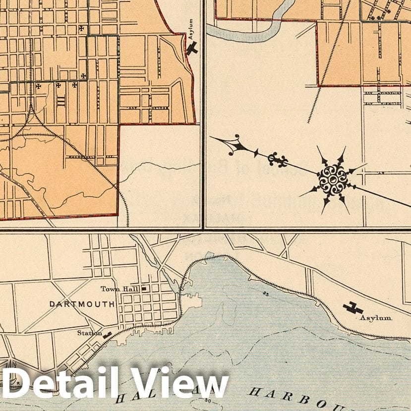 Halifax, Nova Scotia 1906 City Plan - Historical Map Print