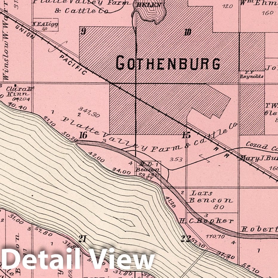 Township 11 N, Range XXV W, Dawson County, Nebraska - River Map, 1904