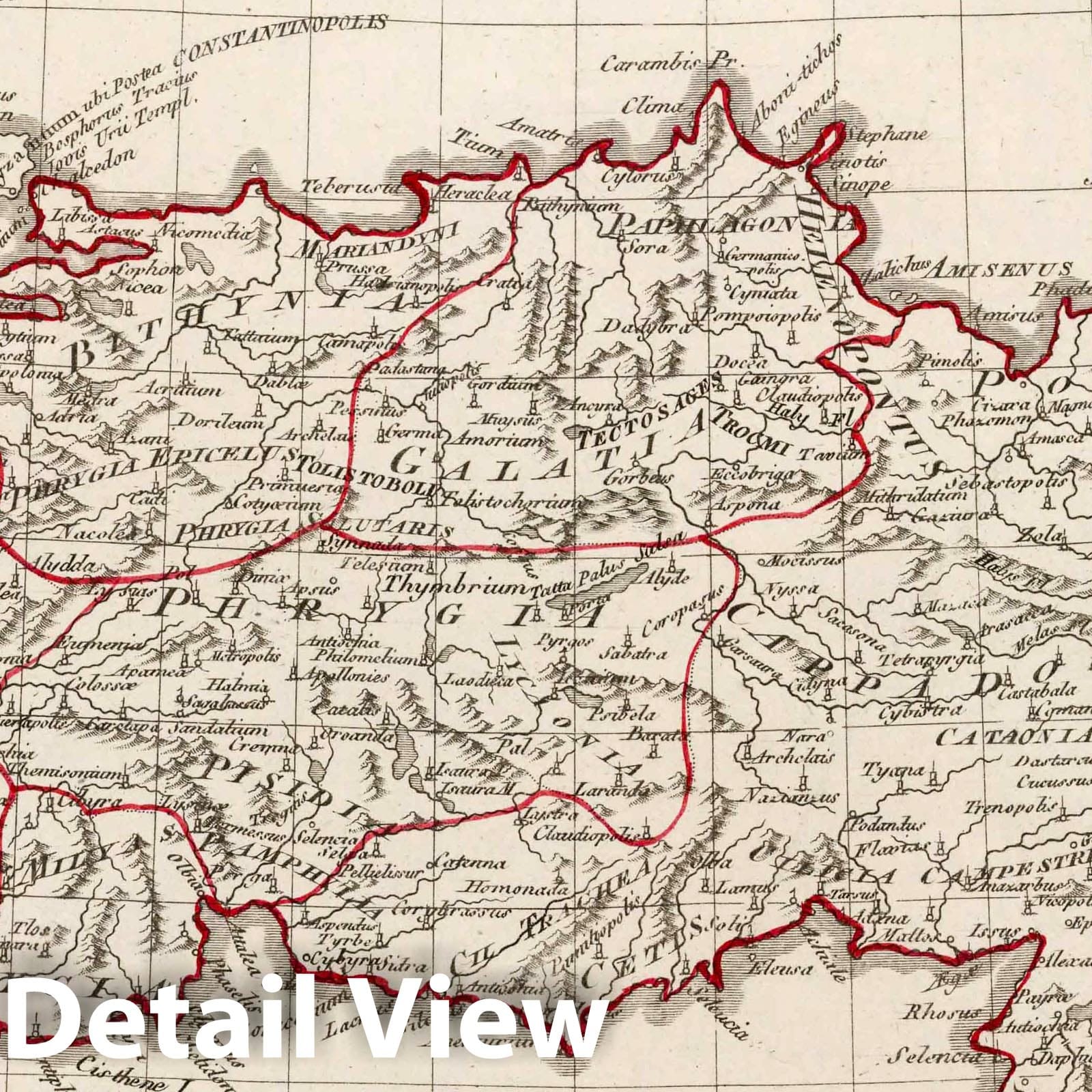 Asia Minor and Syria, 1804 - Historical Map Print