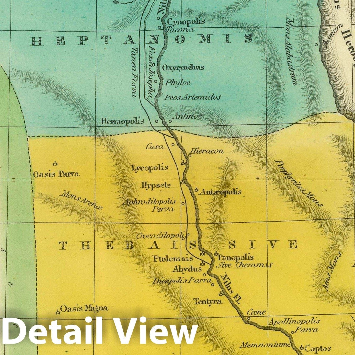 Ancient Egypt, 1826 - Historical Map Print