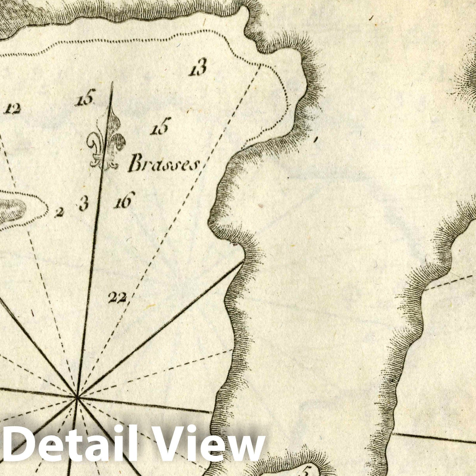 Port of Cherse, Greece - Nautical Chart - Plate No. 87, 1764