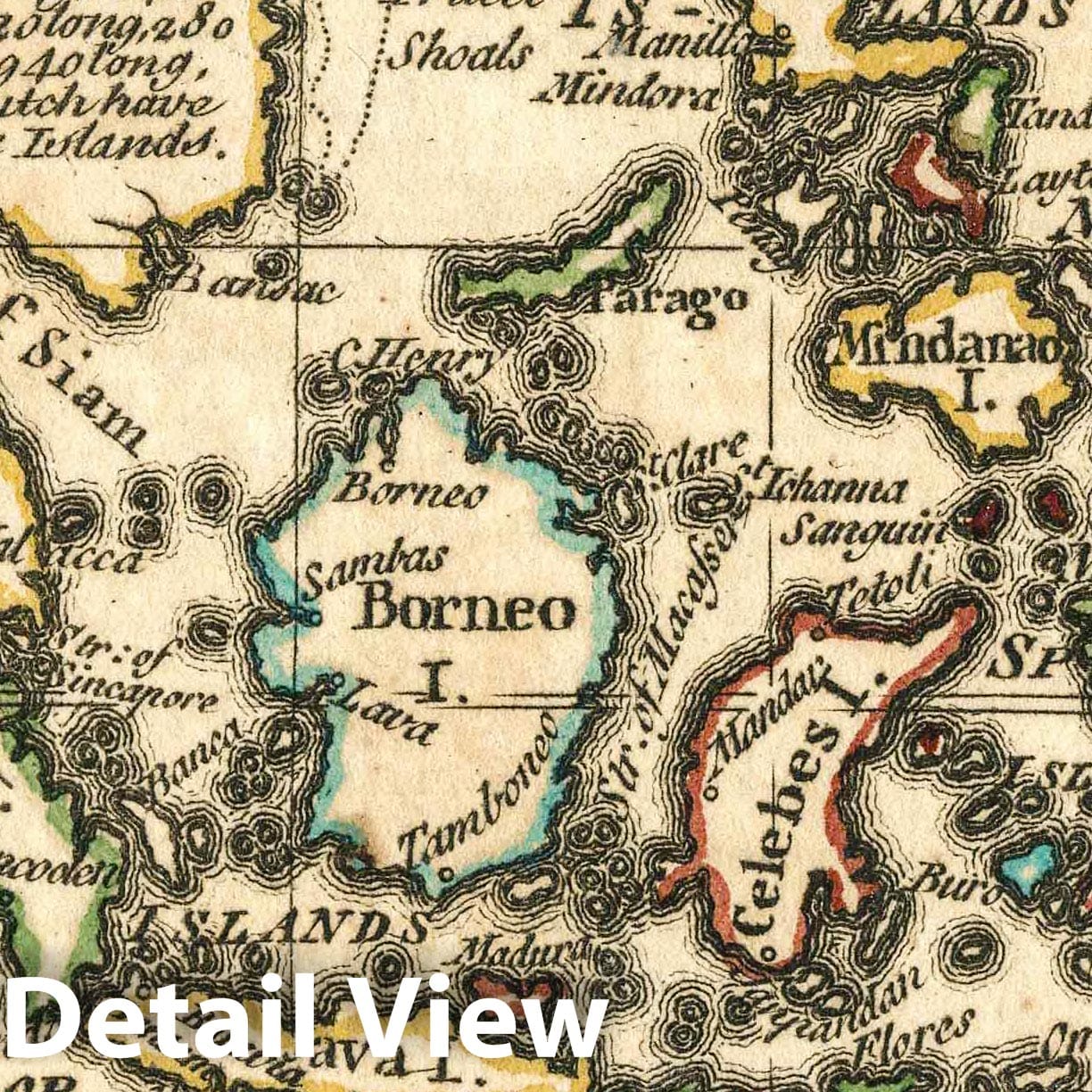 East India Islands, 1758 - Historical Map Print