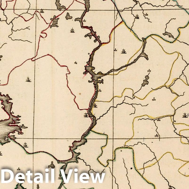 Ireland 1815 Topographic Map Print - Historical School Atlas Reproduction