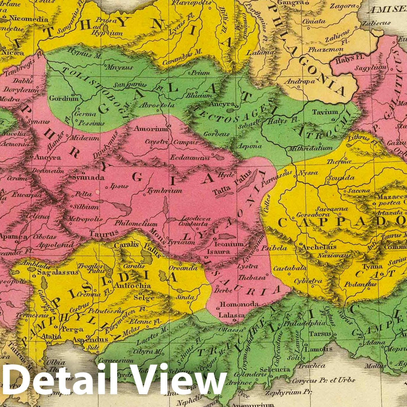 Ancient Asia Minor, 1831 - Historical Map Print