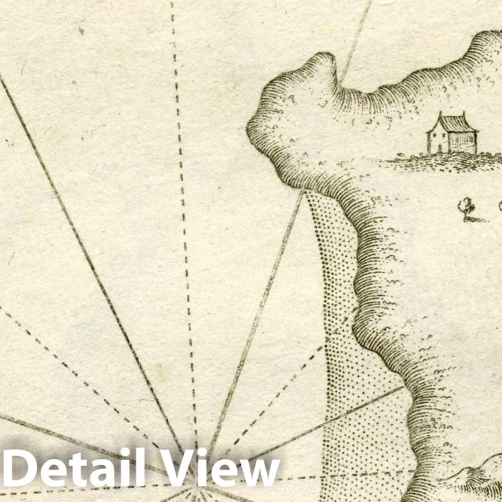 Port Ios, Greece - Nautical Chart, 1764 - Historical Map Print