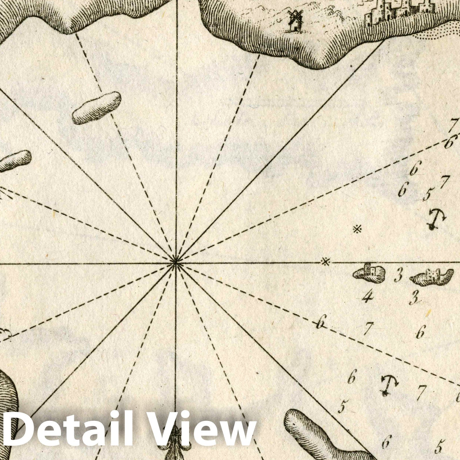 Port of Naousa, Paros Island, Greece - Nautical Chart, 1764