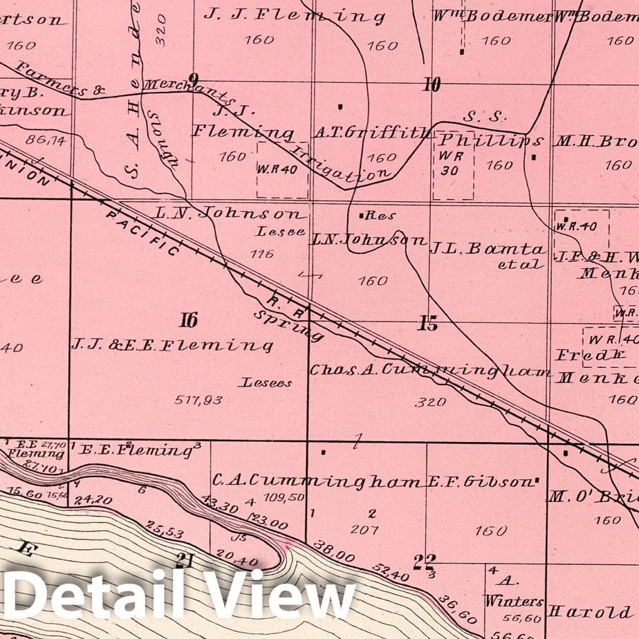 Township 10 North, Dawson County, Nebraska - River Map, 1904