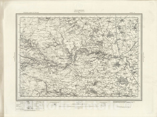 Historic Map : 41 Richmond 1898 - Vintage Wall Art