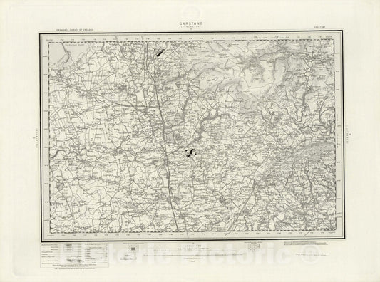 Historic Map : 67 Garstang 1898 - Vintage Wall Art
