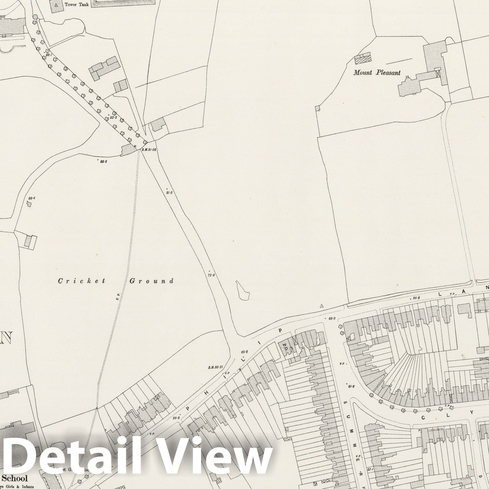London Sheet III.36 - Survey Map, 1894 - Ordnance Survey Historical Reproduction