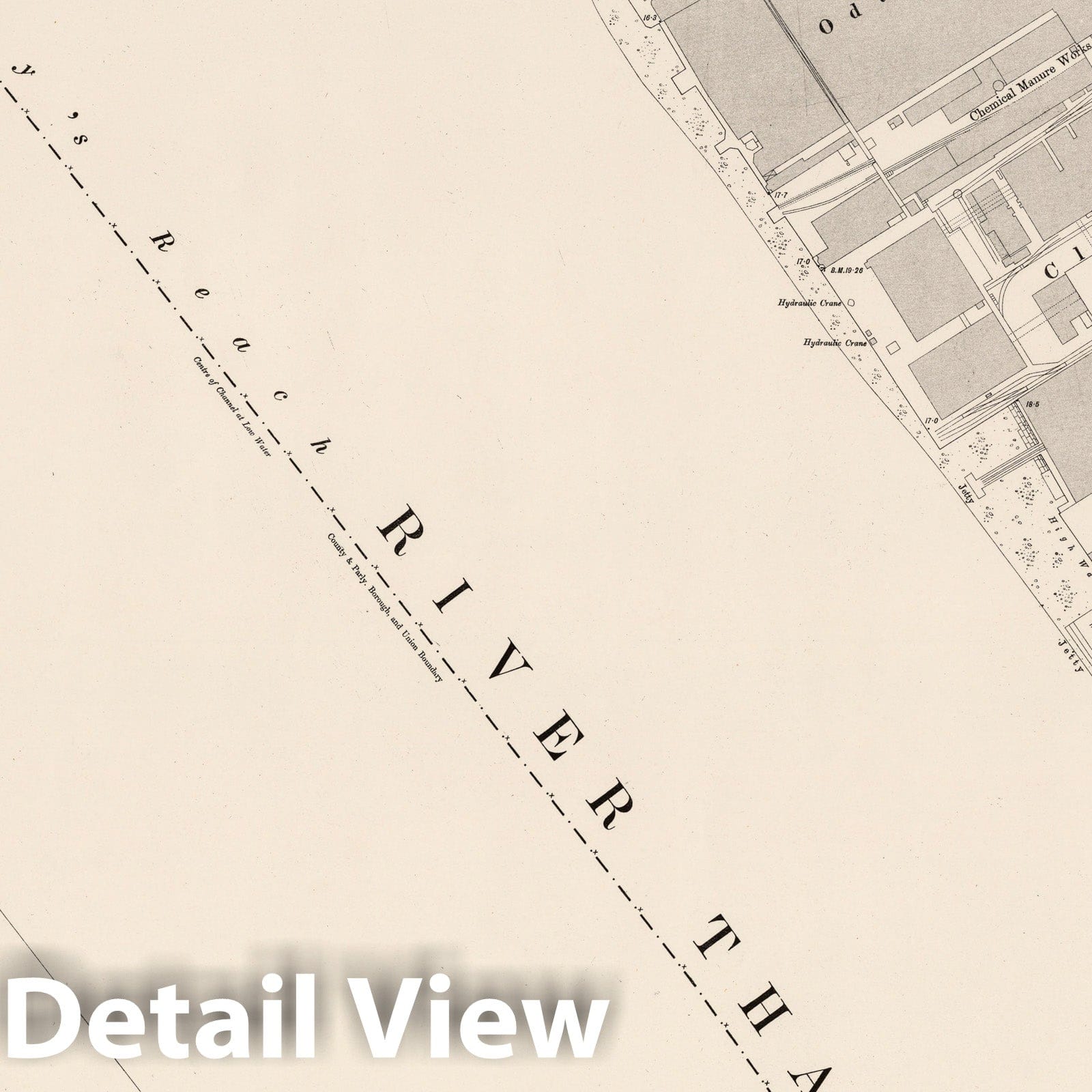 London Sheet VIII.83 - 1895 Ordnance Survey Map Print