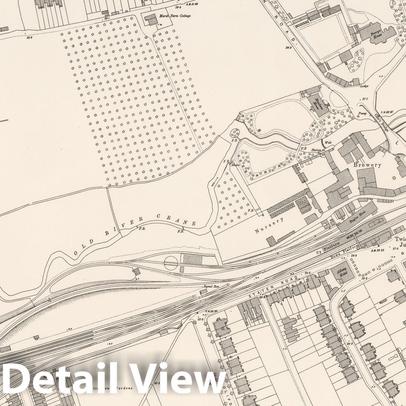 London, Sheet IX.78 - Survey Map, 1896 - Ordnance Survey Historical Print