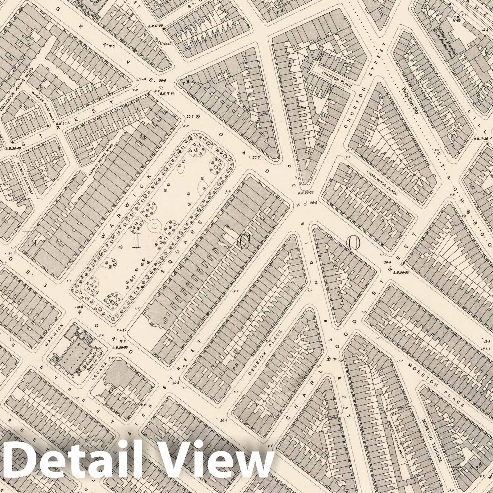 London, England - Sheet XI.2, 1895 - Ordnance Survey Historical Map Print