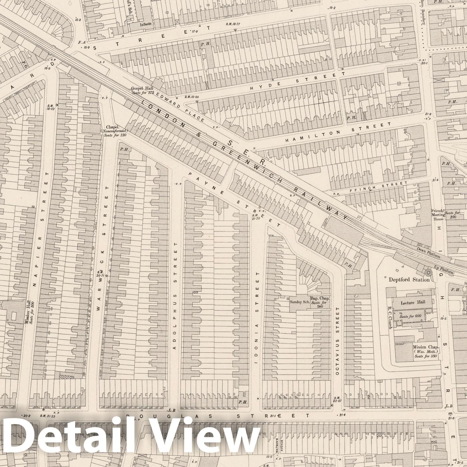 London, England - Sheet XI.30, 1895 - Ordnance Survey Historical Map Print